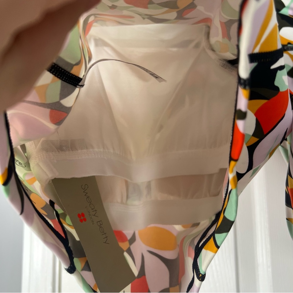 Sz XS Sweaty Betty Power Biker Shorts and Top Set NWT $126 MSRP - Picture 15 of 16